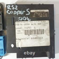 Mini One Cooper Cabrio R52 2005 Module confort 6946363 TMD7483