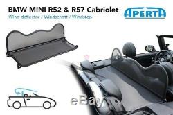 Mini R52 & R57 Décapotable Filet Anti-Remous Coupe Vente Windschott