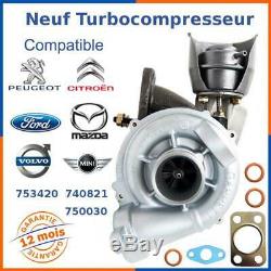Neuf Turbocompresseur pour Citroen, Peugeot, Ford, Volvo, Mazda 1.6 HDi 110 cv