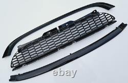 Noir Brillant Grille pour Mini R55 R56 R57 One Et Cooper 3 Pièce 2006-2009