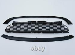 Noir Brillant Grille pour Mini R55 R56 R57 One Et Cooper 3 Pièce 2006-2009