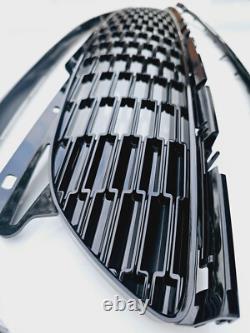 Noir Brillant Grille pour Mini R55 R56 R57 R58 R59 One Cooper Gen 2 LCI 2010+ 3