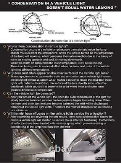 OFFER Pair Headlights pour Mini COOPER R55 R56 R57 R58 R59 06-LED Light Tube Chr