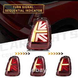 Plein LED Feux pour Mini Cooper R56 R57 R58 R59 2011-2014 Rouge Red Lumières