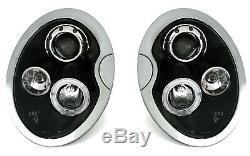 Scheinwerfer für BMW MINI COOPER R50 R52 R53 2001-2006 Standlichtringen Schwarz