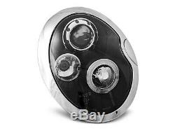 Scheinwerfer für BMW MINI COOPER R50 R52 R53 2001-2006 Standlichtringen Schwarz