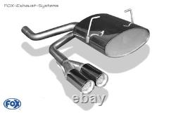 Silencieux Sport Central Mini One Cooper R50 2x70mm Aiguisé Avec Abs