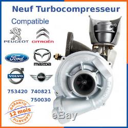 Turbo Chargeur Neuf pour CITROEN C2 C3 C4 1.6 HDI 110 cv 740821-0001, 753420-6