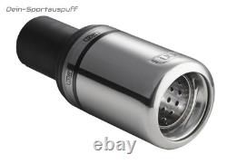 Ulter Silencieux Sport Pour Mini ONE, COOPER 00- 80Mm Rond Enroulé Droit