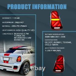 VLAND Feu arrière Pour Mini Cooper R50 R52 R53 2001-06 rouge Avec Démarrage