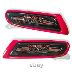 Véritable Mini John Cooper Works F56 Noir Côté Chrome Panier Embouts Jcw