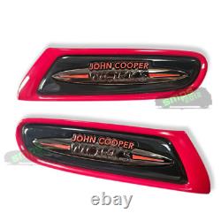 Véritable Mini John Cooper Works F56 Noir Côté Chrome Panier Embouts Jcw