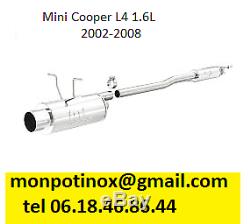 # échappement Inox avec ou sans valves Mini Cooper Mini One R50 R53 R56 F56